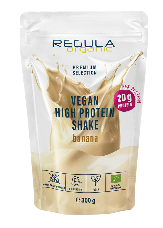 Regula Organic Protein Shake Banane Vorderansicht