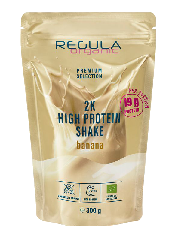 Regula Organic Protein Shake 2k Banane Vorderansicht